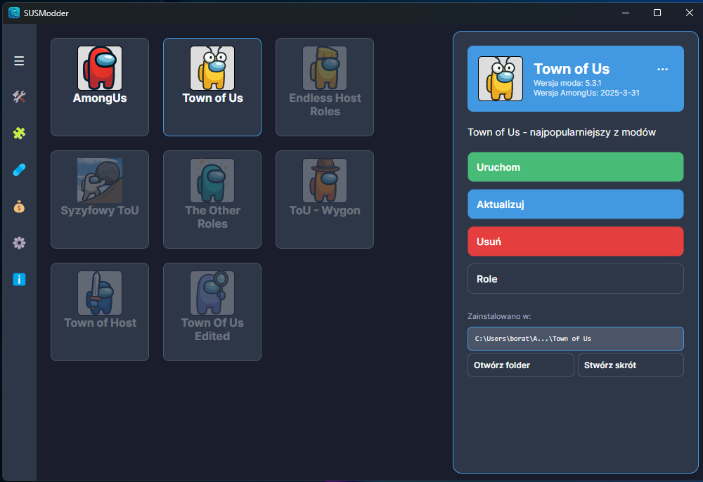 SUSModder Screenshot